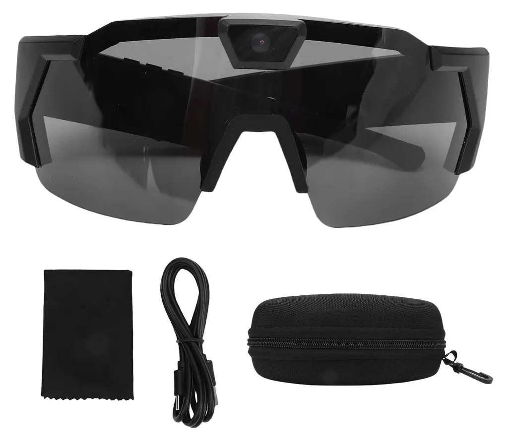 Enregistreur vidéo de sport lunettes caméra HD pour randonnée et voyage