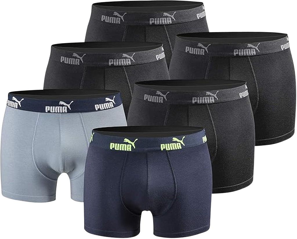 PUMA Herren Boxershorts 6er Pack Statement Edition Produktbild 
