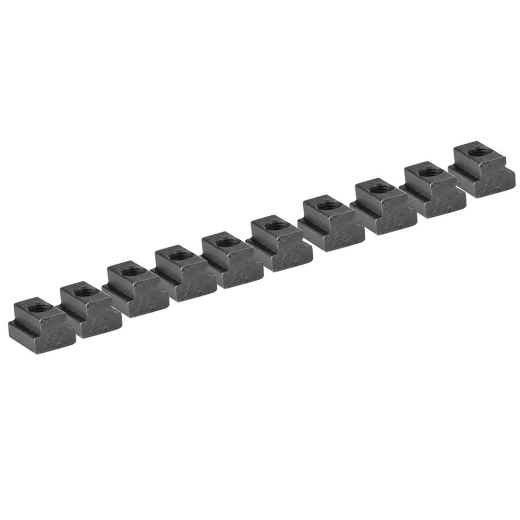 t sloT-Mutter, T-Mutter, Mutter aus Kohlenstoffstahl, Befestigungselement, Durchgangsgewinde t sloT-Mutter
