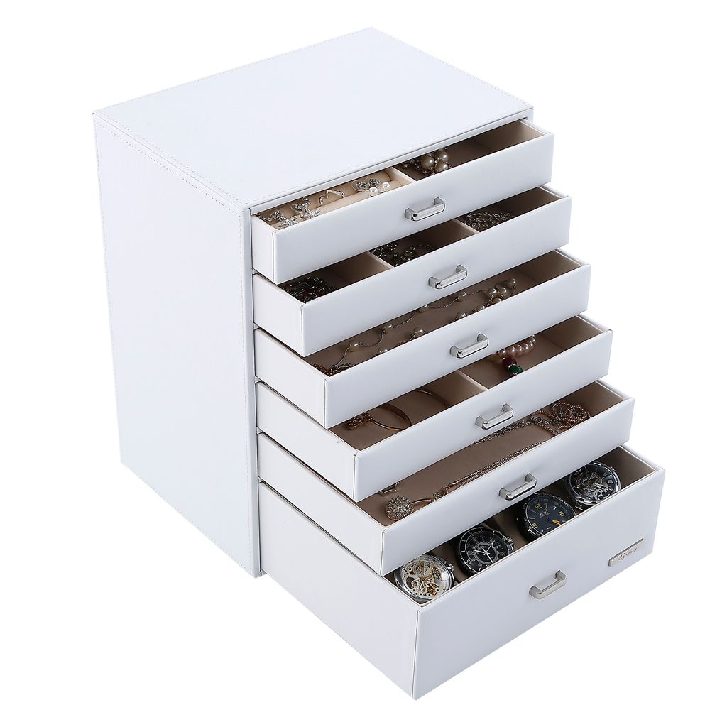 Schmuckkasten mit Mini Box Schmuckkästchen Schmuck Ebenen 2 Schublade 