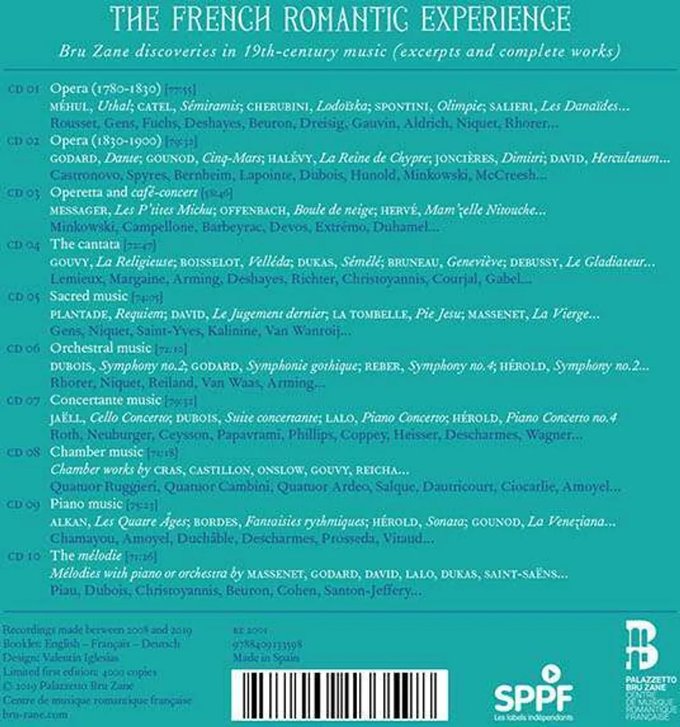 The French Romantic Experience CD - Compilation Coffret Différents Artistes