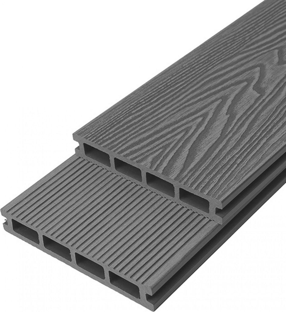 Endorphin 20m² Premium WPC Terrassendielen in Holzoptik–Farbe: grau