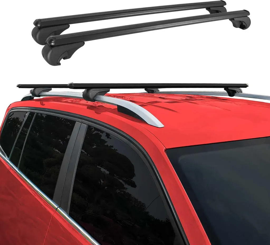 Portatutto Skoda Kodiaq 2017-2025 Alluminio Nero T-Slot 2x Barre