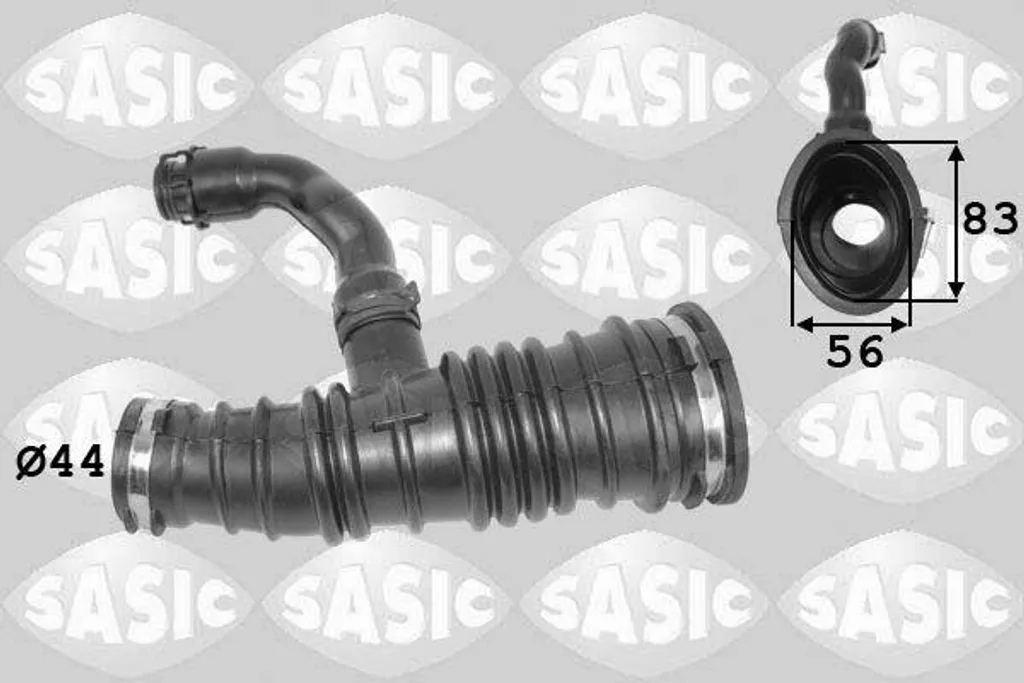 Tuyau d'air de suralimentation renforcé SASIC 3336251 - Haute température
