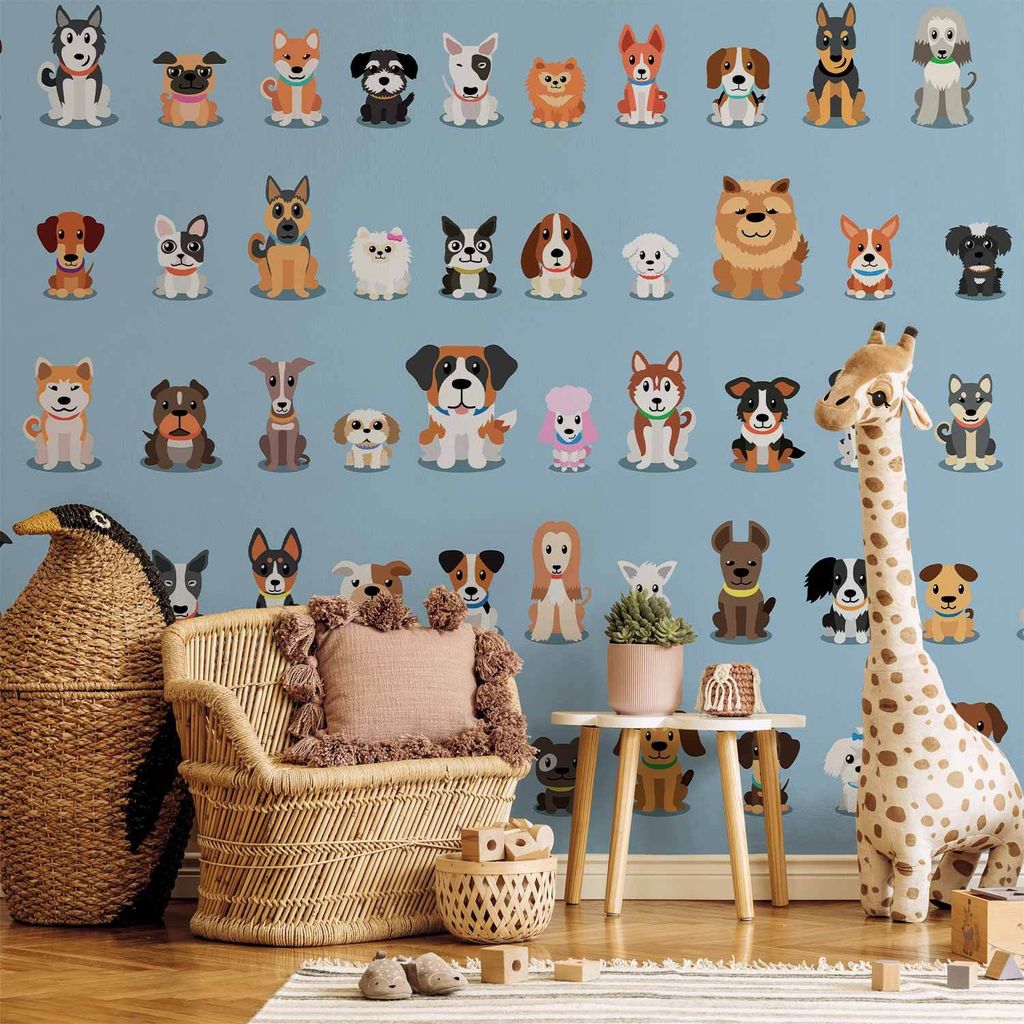 Vlies Fototapete - Happy Crowd 250x175 cm Für Kinder g-C-0297-a-a