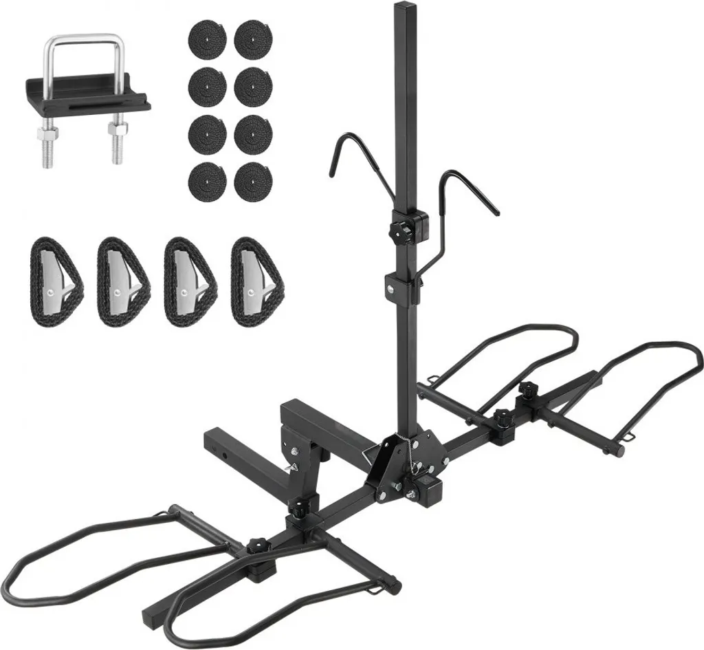 Porte-bagages de vélo pour attelage 2 pouces pliable charge 160 lbs