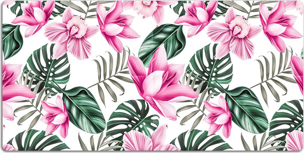 Schreibtischmatte Tischunterlage 120x60 cm Mauspad - Rosa Garten