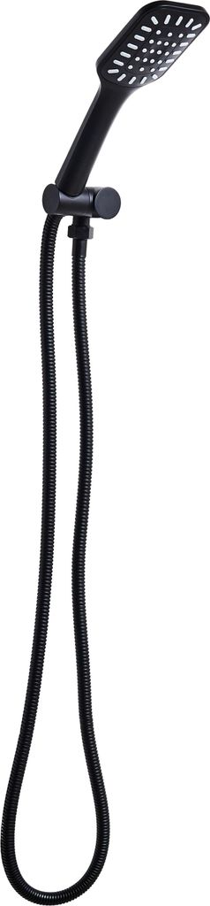 BELIANI Duschkopf mit Brauseschlauch Schwarz Matt ABS Edelstahl 1 Strahlart Modern Klassisch Handbrause Set für Badezimmer Dusche