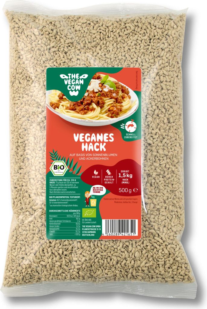 THE VEGAN COW - Veganes Hack 500g