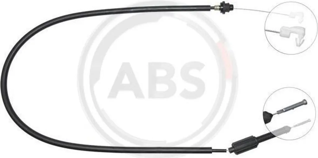 Câble d'accélérateur A.B.S. K34440 pour Clio - Réf OE 7700802693