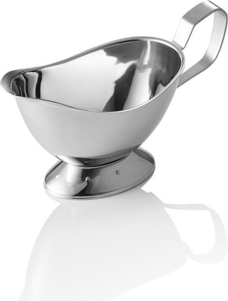 Sauciere silber, 280 ml, 19,5 x 9,5 x 10 cm, Chromnickelstahl 18/8