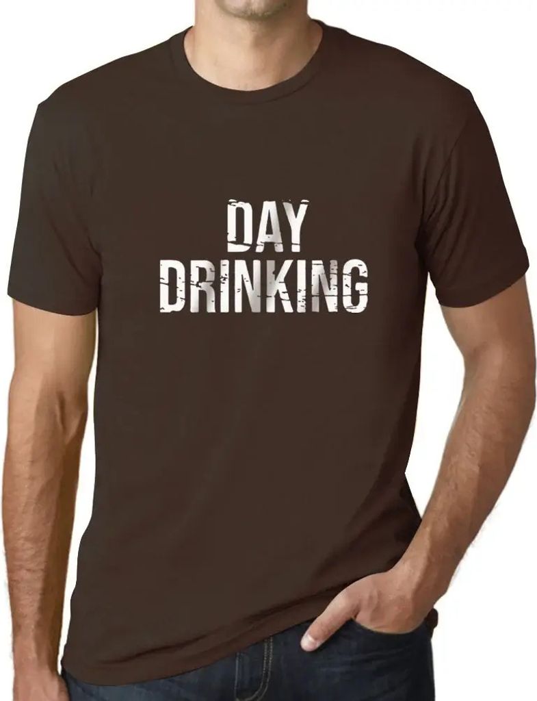 Herren Grafik T-Shirt Den ganzen Tag lustig trinken zu Thanksgiving – Drinking All Day Funny Thanksgiving – Öko-Verantwortlich Vintage Jahrgang