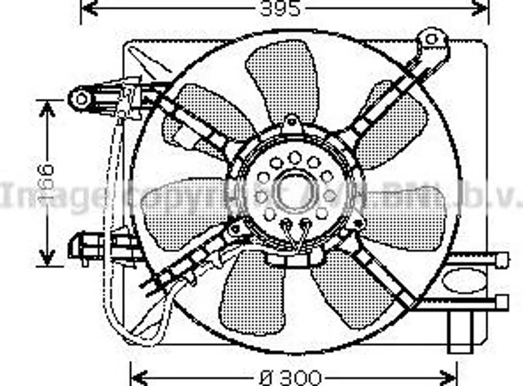Ventilateur moteur pour Matiz : Pièce de refroidissement AVA DW7505 OE