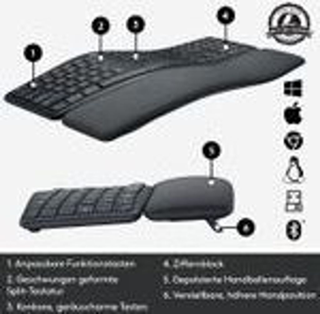 Bezprzewodowa klawiatura Logitech ERGO K860 Zdjęcie produktu 32