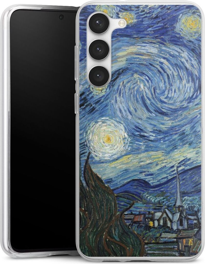 DeinDesign Handyhülle für Samsung Galaxy S23+ Silikon Hülle Case Smartphone Schutzhülle Kunst The Starry Night