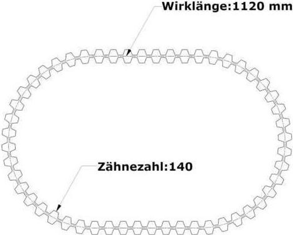 Doppelzahnriemen 300-DS8M-1120 (30 mm Breit)