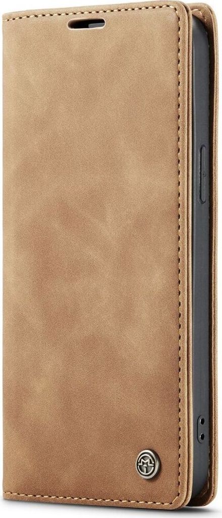 König Design Hülle kompatibel mit Apple iPhone 15 Pro Kunstleder Handyhülle - Handy Case Braun