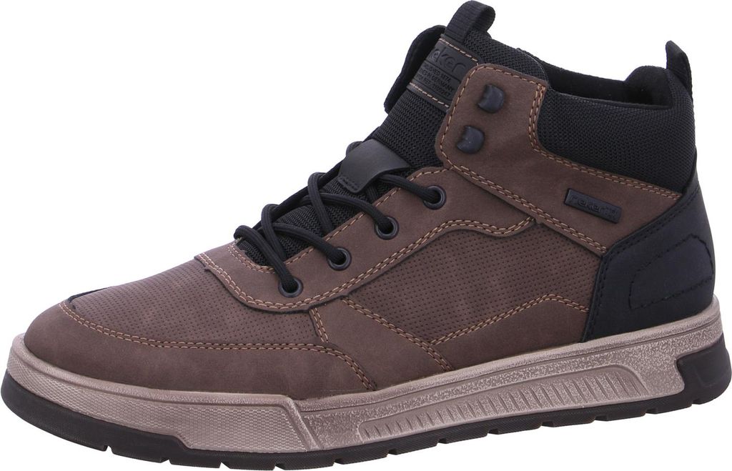 Rieker Herren Sneaker extra weiter High Top wasserabweisend mit RiekerTex 36020, Größe:46 EU, Farbe:Braun