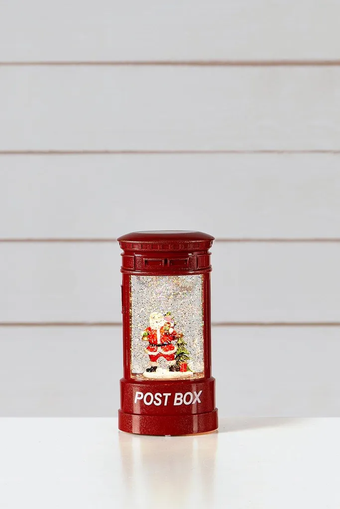 Centre de table lumineux LED BERTRAM PostBox pour décoration hiver - 3