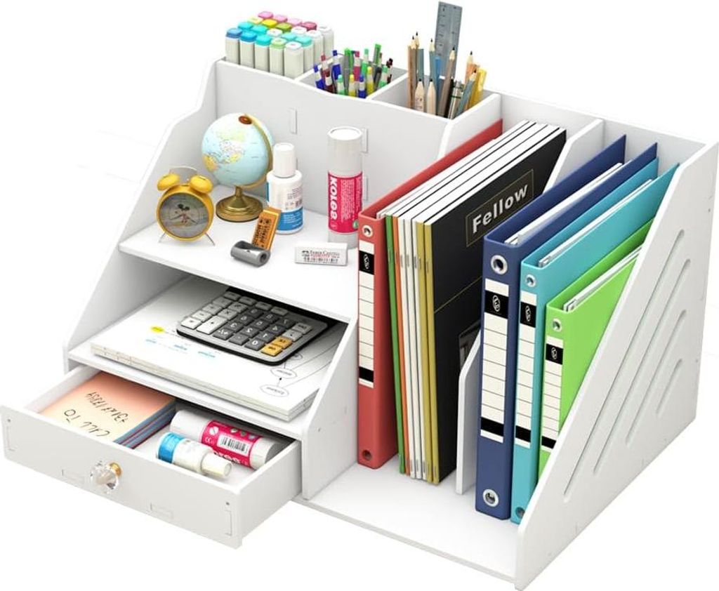 Büro-Organizer - 3 Stifthalter und 2 Dokumentenhalter - praktisch und übersichtlich