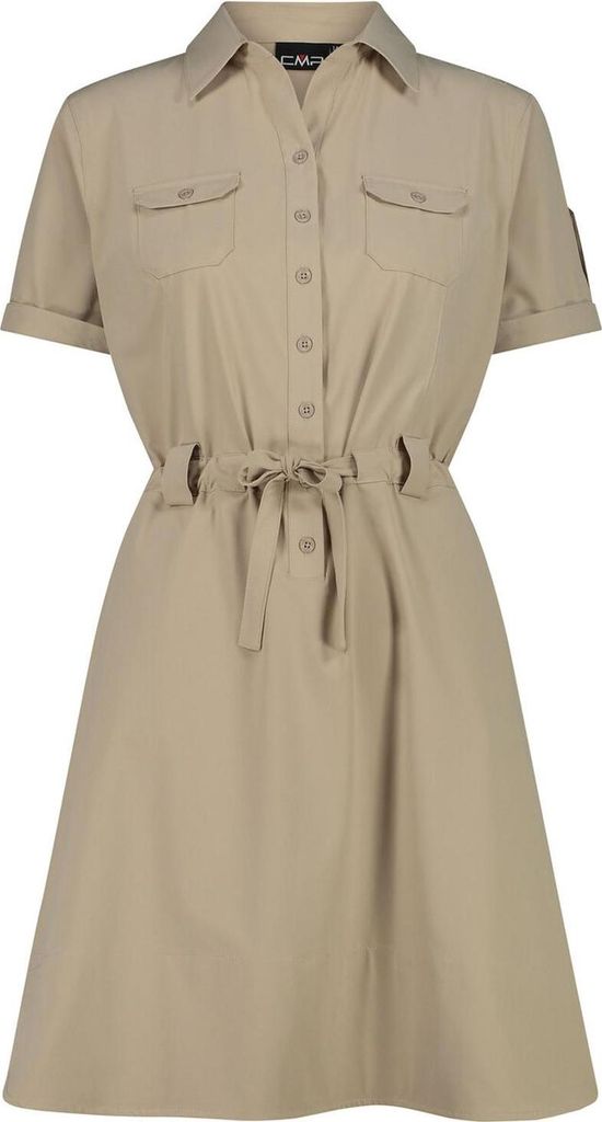 CMP Damen Kleid mit Polo Kragen und Dry Function beige 42 Produktbild 