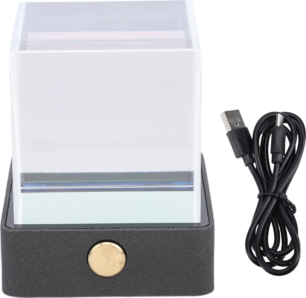 Écran Crypto LCD WiFi Noir avec Capteur de Température et Humidité Intégré