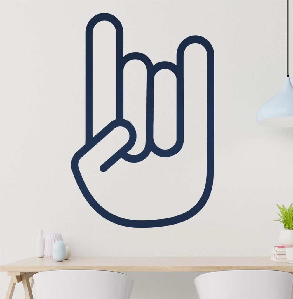 horns Wandtattoo in 6 Größen - Wandaufkleber Wall Sticker - Dekoration, Küche, Wohnzimmer, Schlafzimmer, Badezimmer