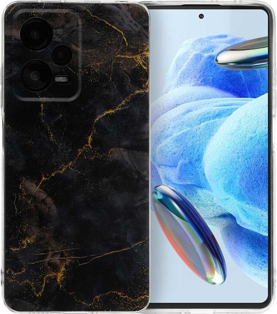 imoshion Design Hülle Xiaomi Redmi Note 12 Pro (5G) - Black Marble
