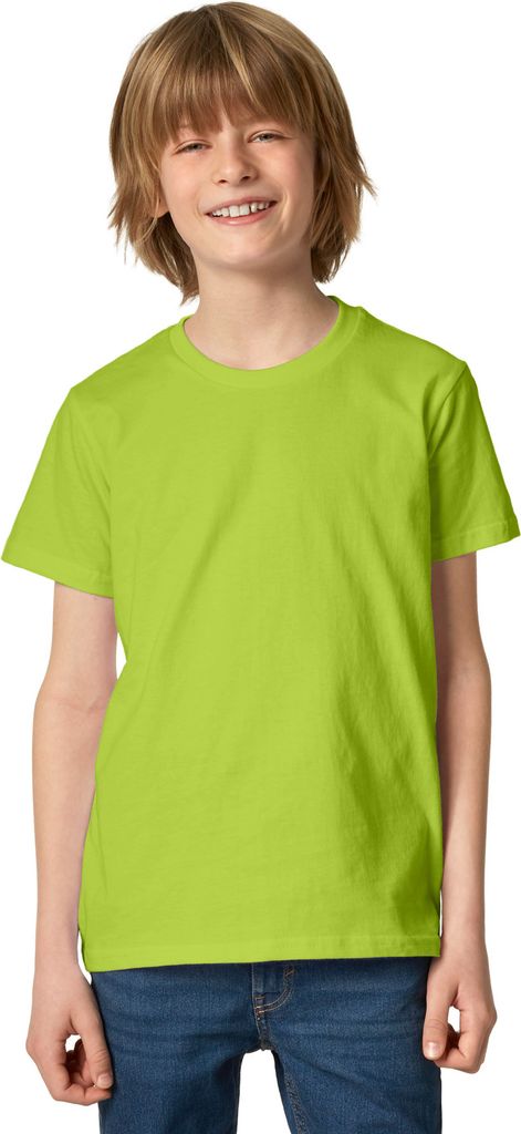 T-Shirt Kinder - hellgrün, 128 (8-10 Jahre)