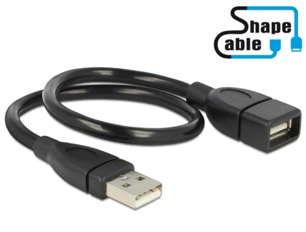 Delock Extension USB 2.0 Tipo-A 0.35m - Ideale per Workstation e Server - 10