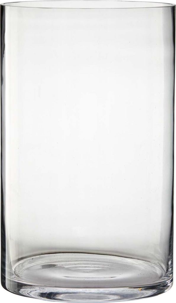 Dekoglas Vase ZYLINDER H. 20cm D. 18,5cm Glas klar rund Produktbild 