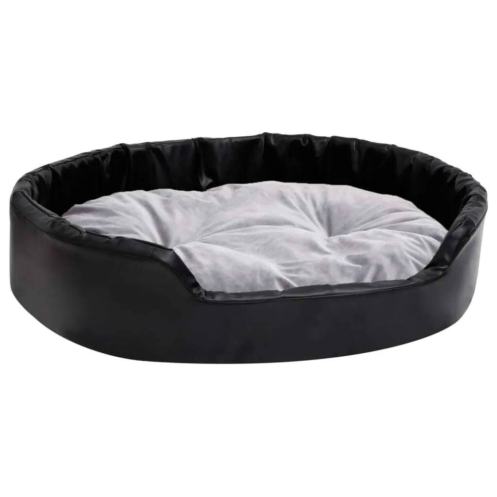 Divanetto Cani vidaXL 90x79 | Elegante Similpelle e Peluche Grigio