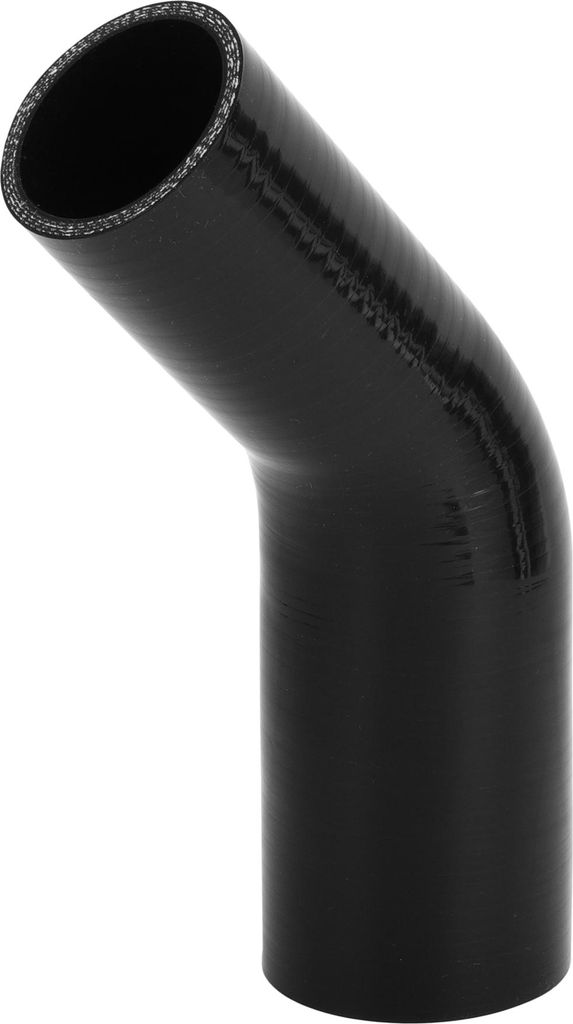 1 Stück 51-63mm/2.01-2.48" ID 120mm/4.72" Länge 45 Grad Schwarzer Autosilikonschlauch Kühlmittelschlauch Universal