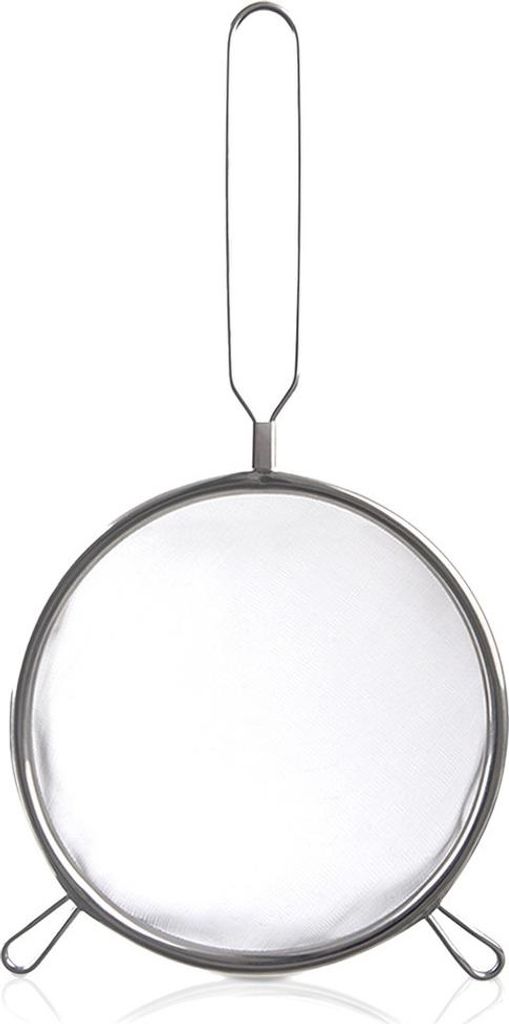 Küchensieb aus Stahl mit Griff zum Abtropfen und Sieben, 16 cm