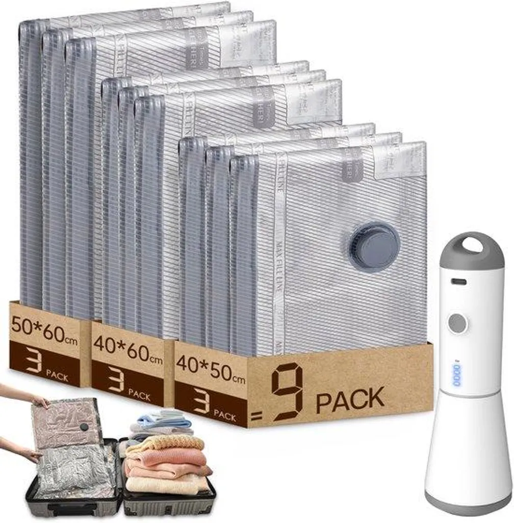 Sacs sous vide opaques anti-UV 30x34 cm avec pompe USB pour filament 3D