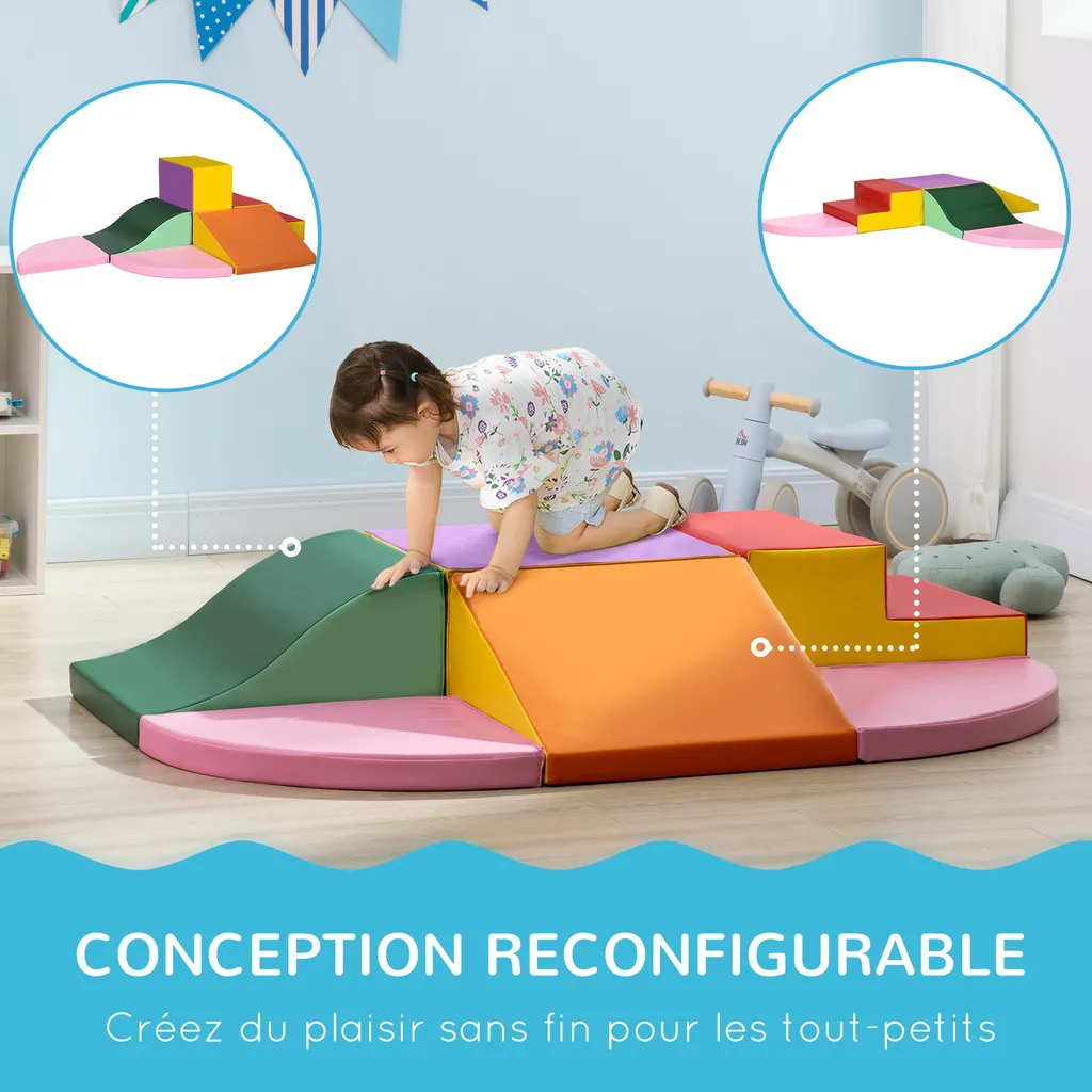 Blocs de construction géants en mousse EPE revêtement synthétique 6x - 8