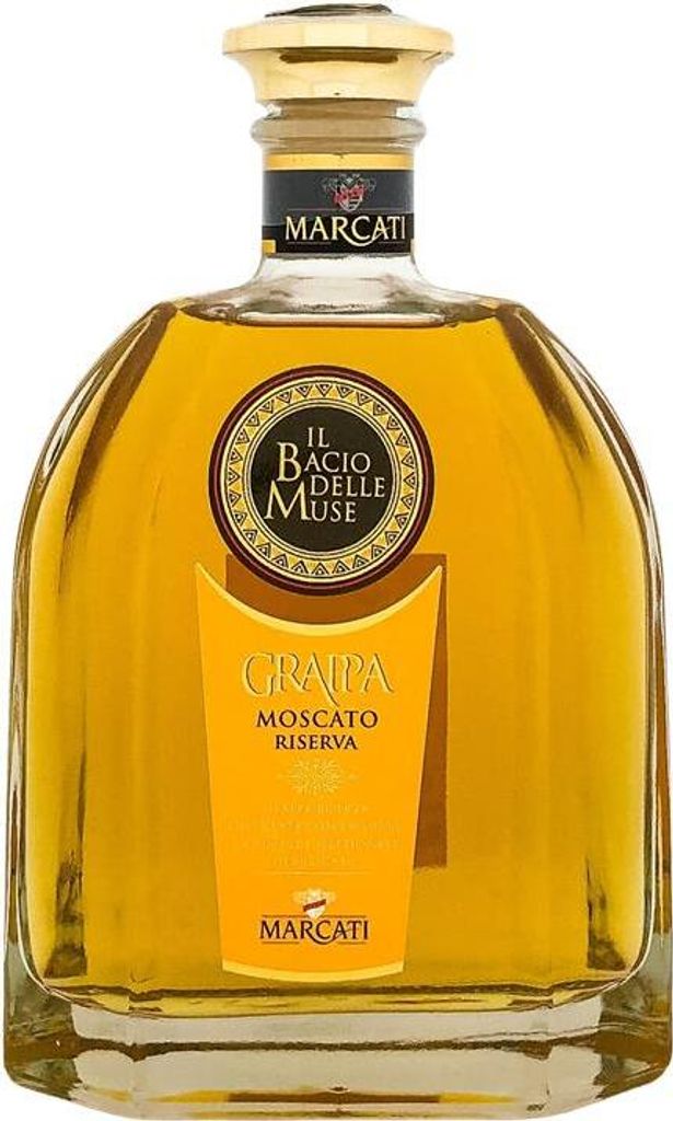 Marcati Grappa Moscato Riserva Decanter 700ml 40% Vol.
