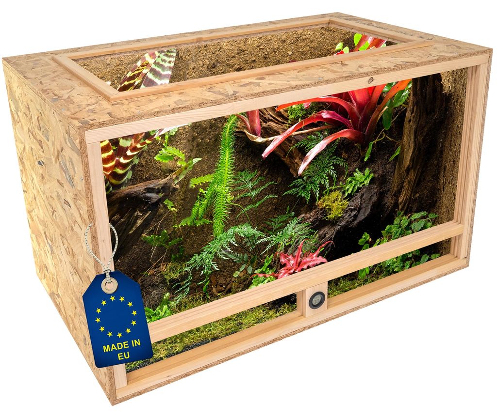 ITA Holz Terrarium 100х60х60 cm mit Offenem Dach & Produktbild 