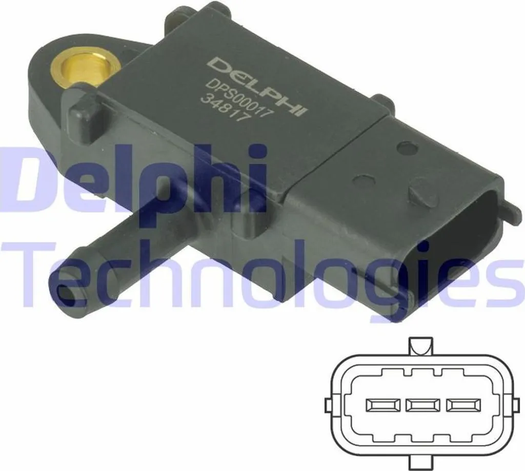 Capteur de pression DELPHI DPS00017 OE 55566186 pour Astra et Zafira