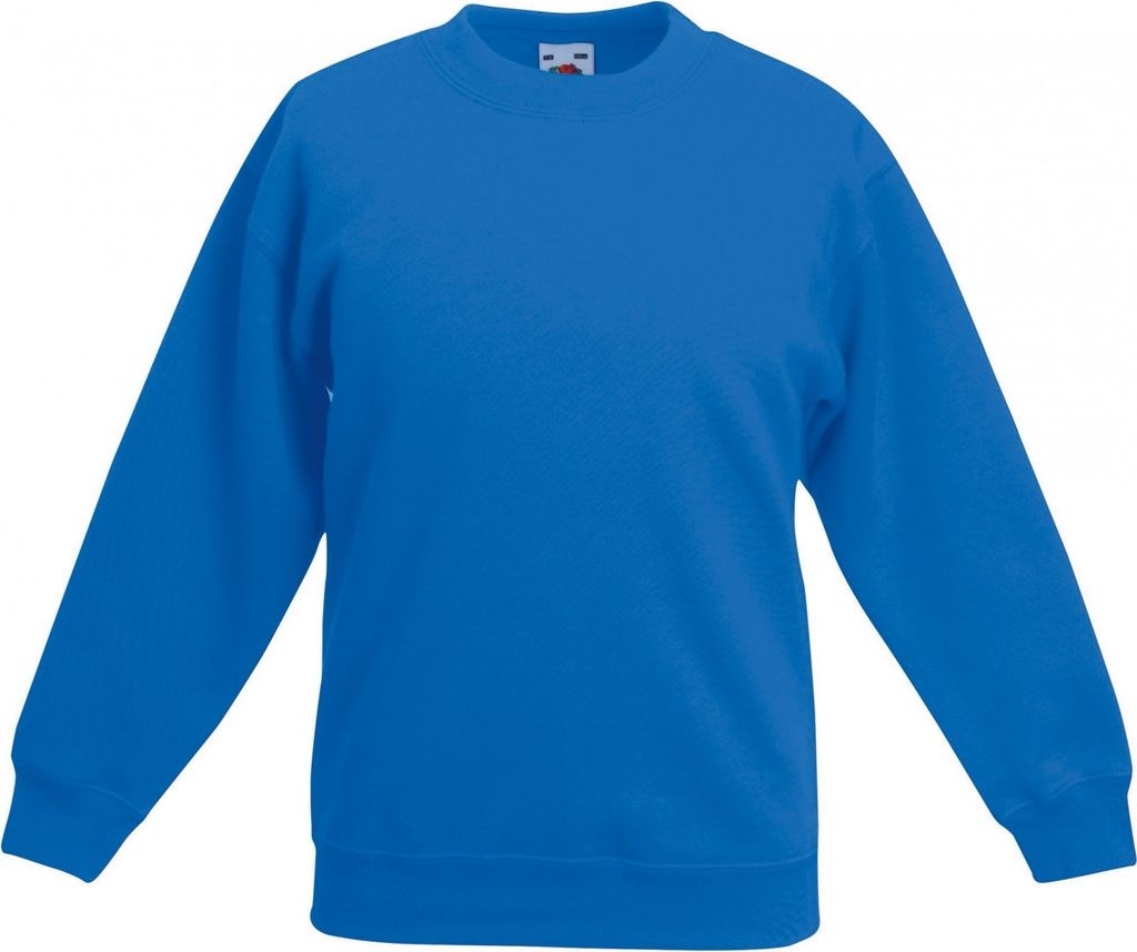 Fruit Of The Loom Kinder Pullover Premium 70/30 RW3304 (12/13 Jahre) (Royal Blau)