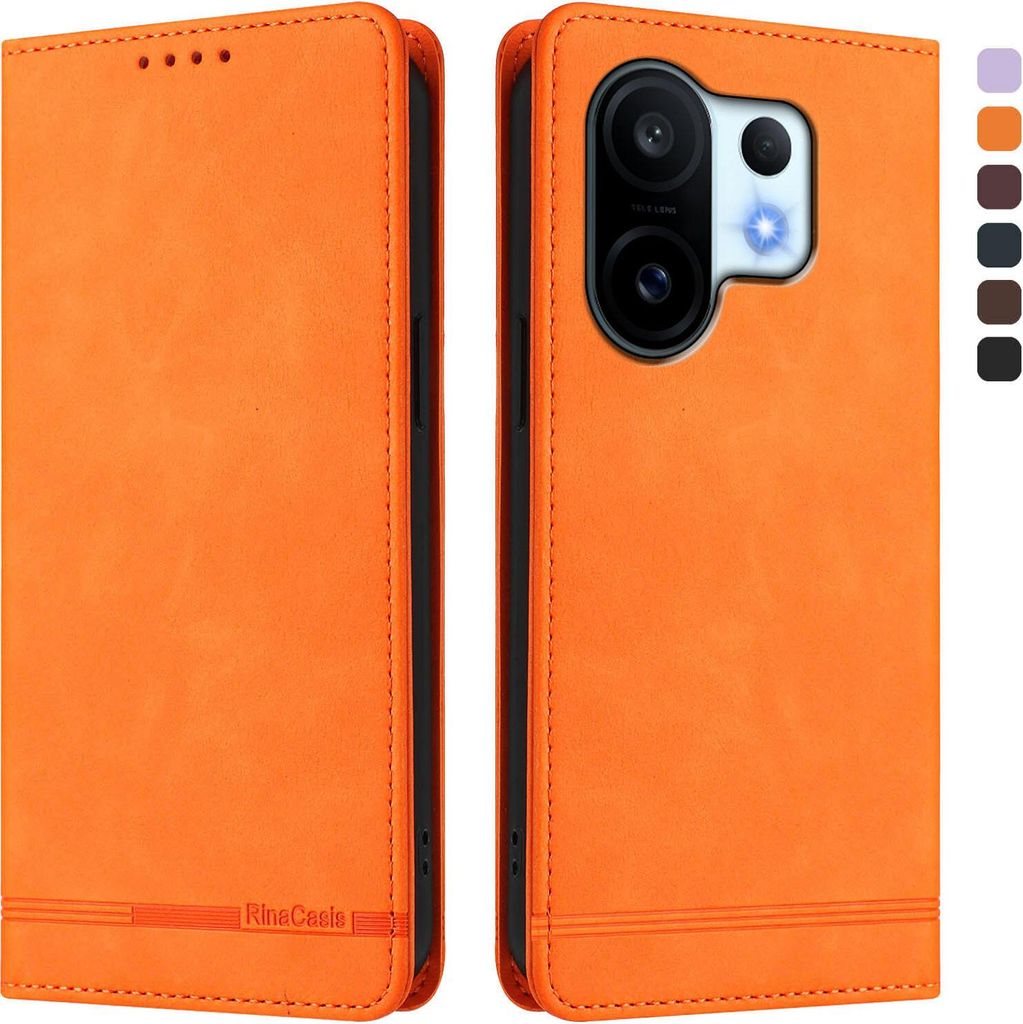 Custodia per Vivo X200 FE, custodia retro in Finto cuoio Immagine del prodotto 