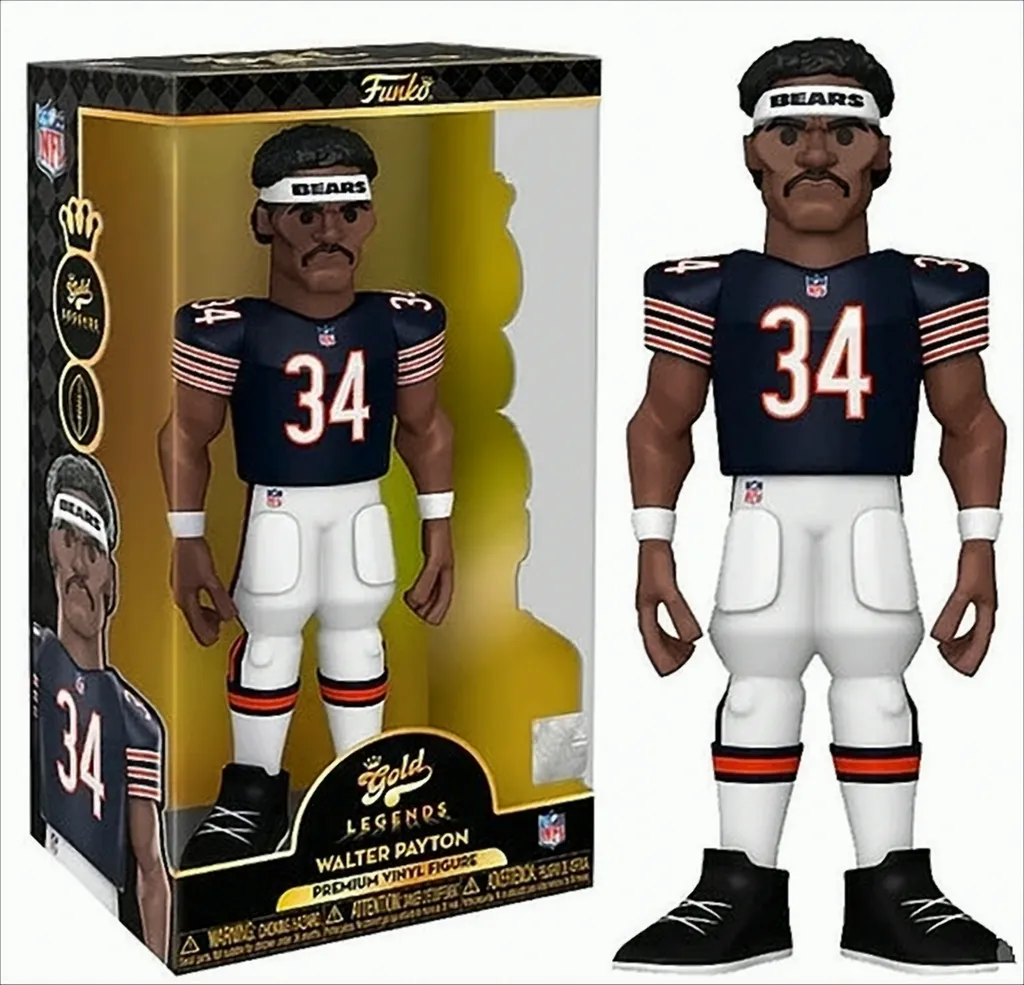 Figurine Funko Gold NFL Walter Payton 30 cm - Édition Collector Premium
