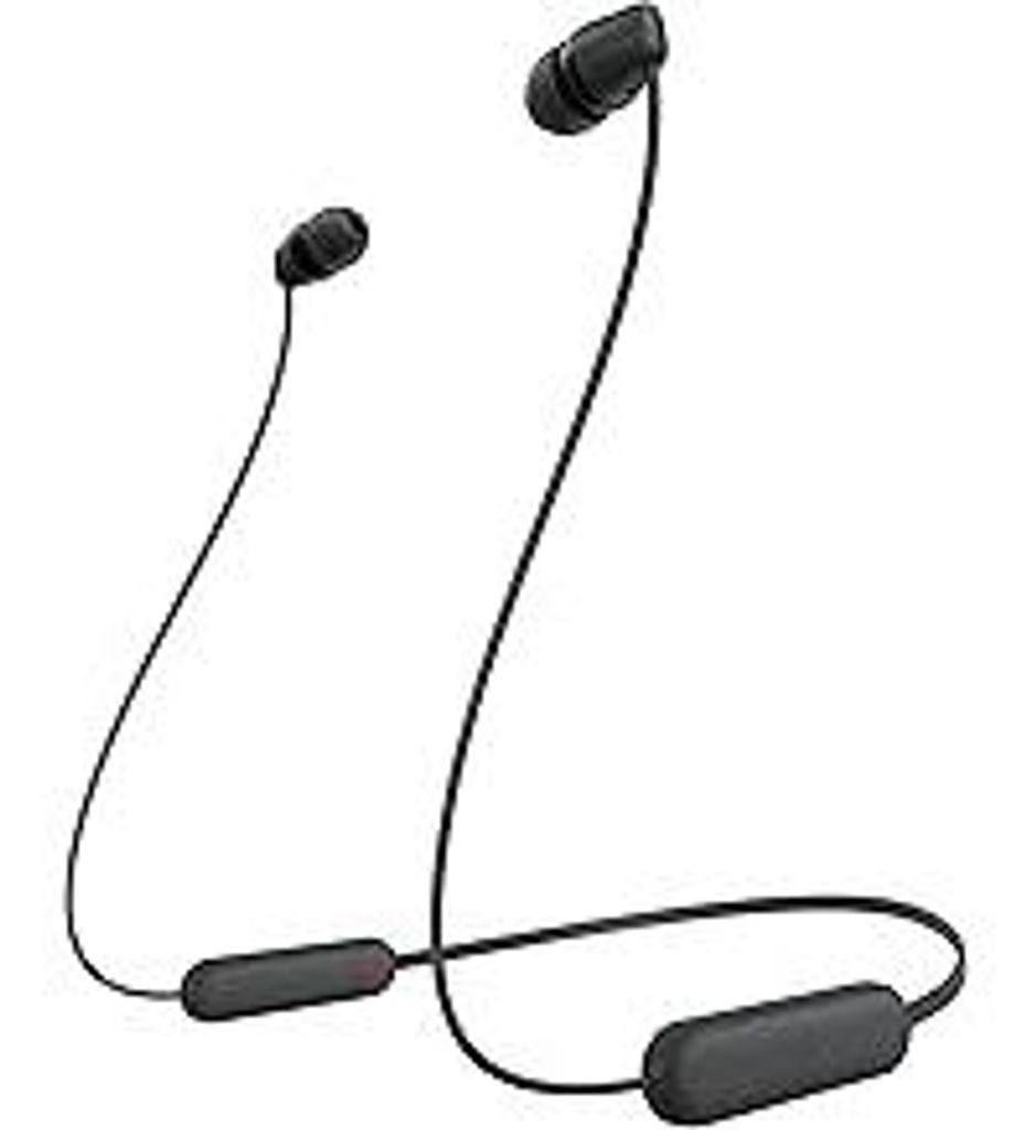 Sony kabellose WI-C100 In-Ear-Kopfhörer (bis zu 25 Stunden Akkulaufzeit, optimiert für Sprachassistenten, integriertes Mikrofon für Telefonate, ...