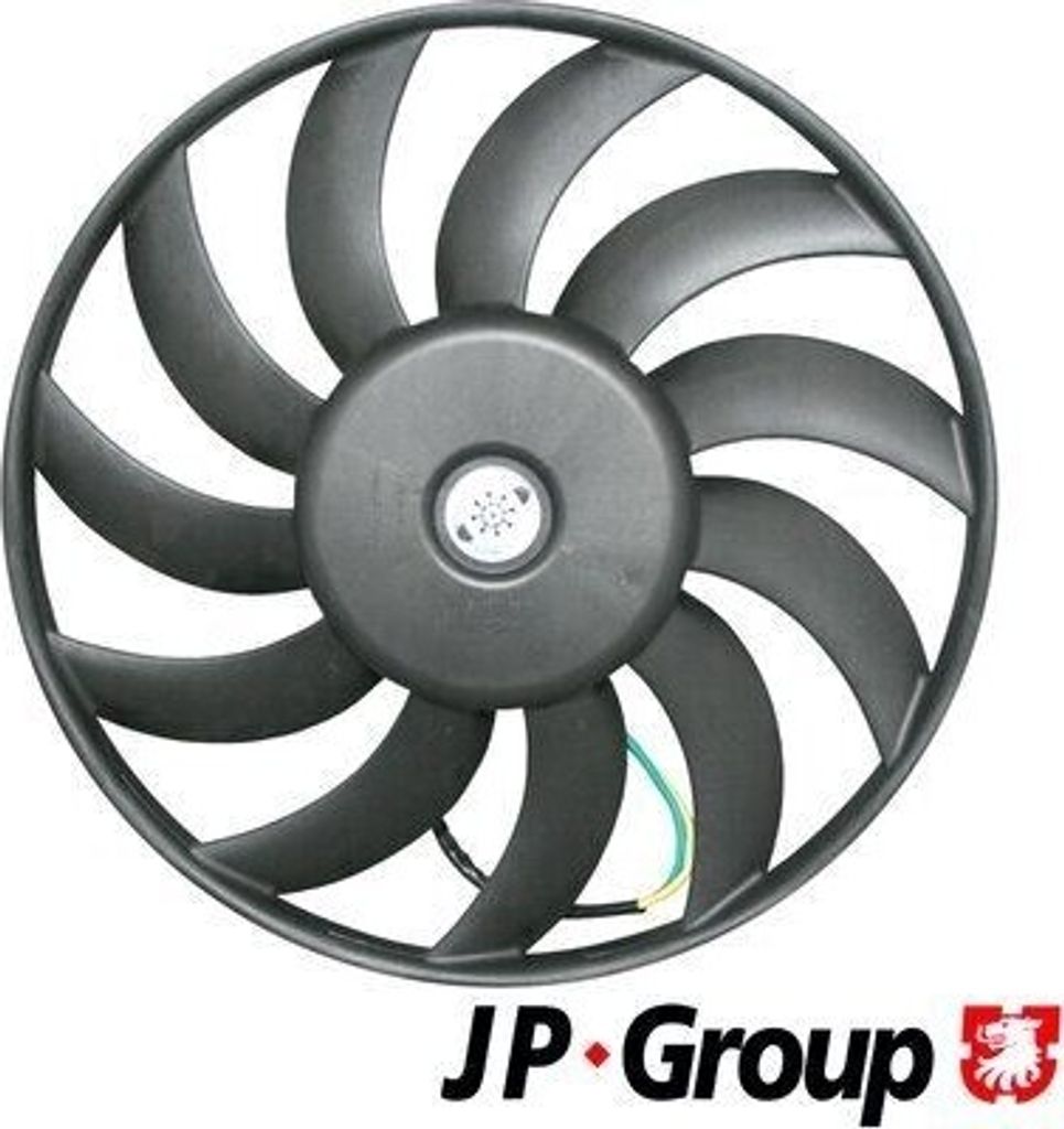 JP GROUP 1199102900 Lüfter Motorkühlung Kühlerlüfter für AUDI A6 Avant (4F5, C6) Wasserkühler Ø370mm