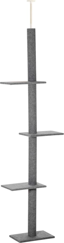 PawHut Kratzbaum Deckenhoch, 228-260 cm Höhenverstellbarer Produktbild 1