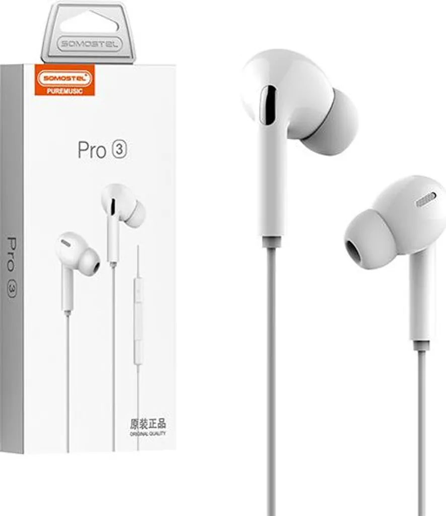 Cuffie Somostel Bianche 3.5mm - Stile Urban e Audio Stereo Cristallino