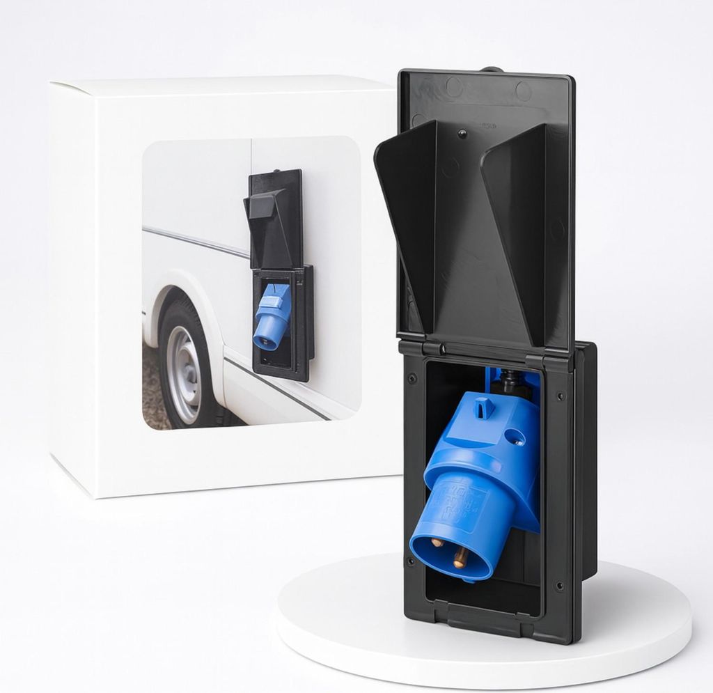 CEE Außensteckdose 16A 3-polig IP44 – Einbaustecker 220–240 Produktbild 