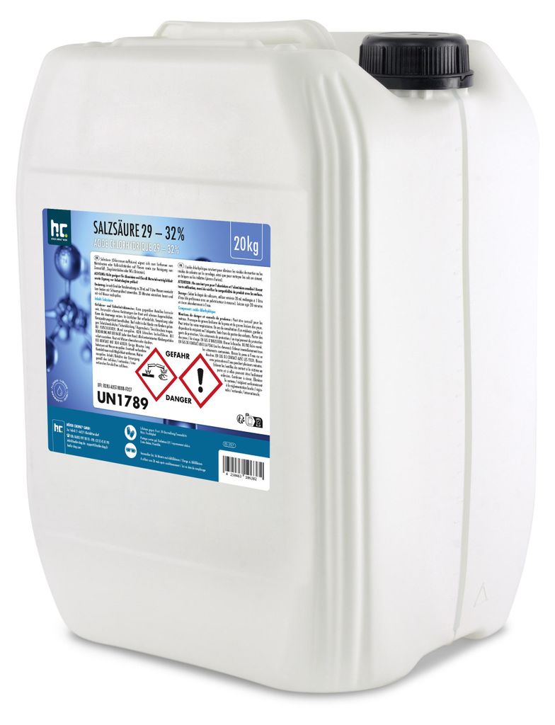 20 kg Salzsäure 29-32% zur chemischen Reinigung von Produktbild 