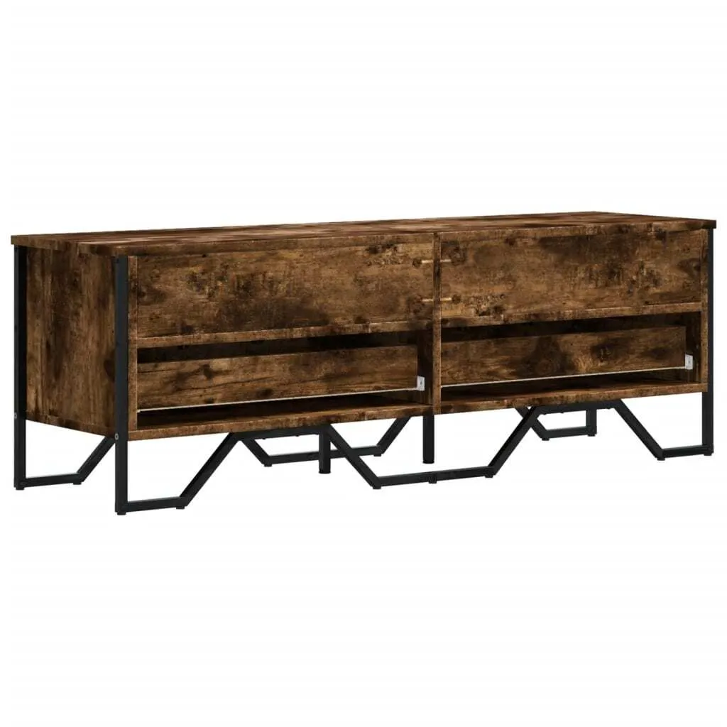 SYFAX™ Mobile Porta TV Rovere Fumo 122x34x41 cm in Legno Multistrato