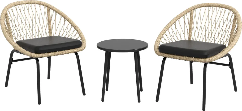 Mobilier de jardin compact et robuste contre la pluie et les rayons UV
